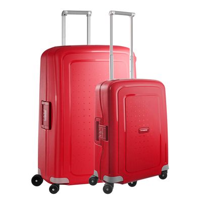 Samsonite S'Cure Spinner 55 + 75 Set crimson red