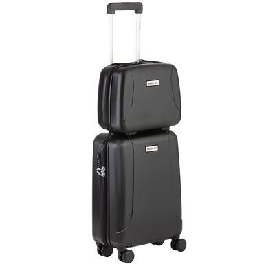 CarryOn Skyhopper 4 Wiel Trolley 55 + Beautycase Set black