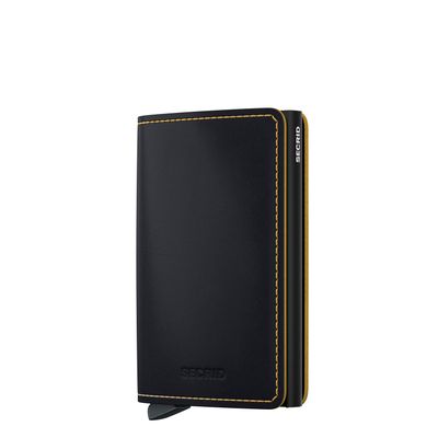Secrid Slimwallet Matte black ochre