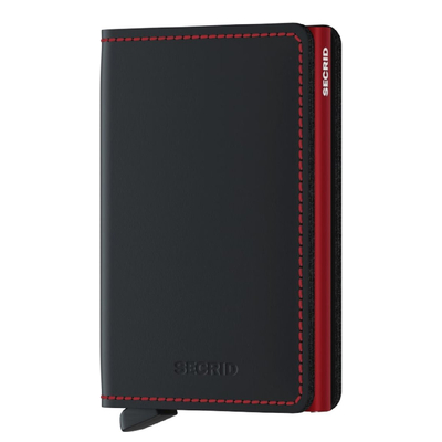 Secrid Slimwallet Portemonnee Matte black & red