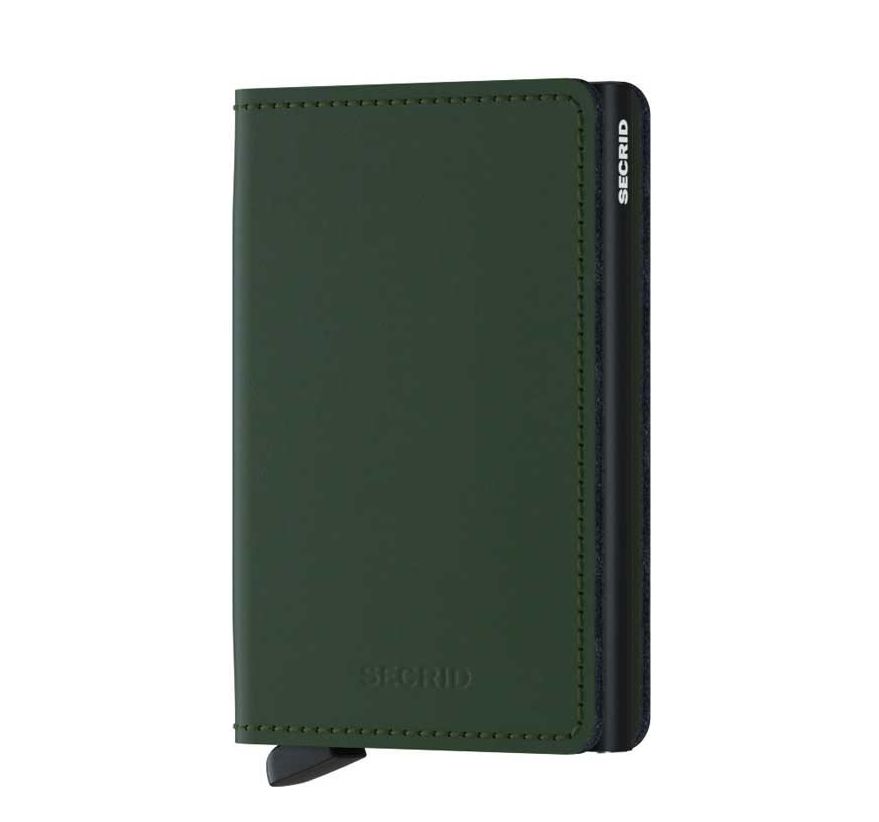 Secrid Slim Wallet portemonnee zwart en groen