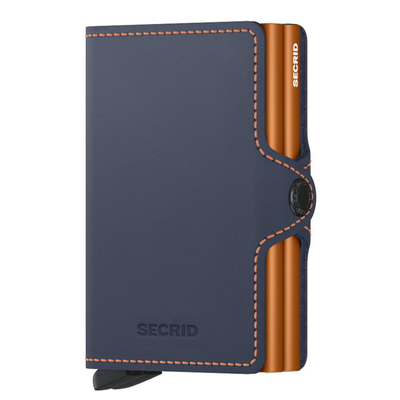 Secrid Twinwallet Matte night blue & orange
