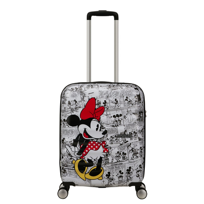 American Tourister Wavebreaker Disney Spinner 55/20 TSA minnie comics white