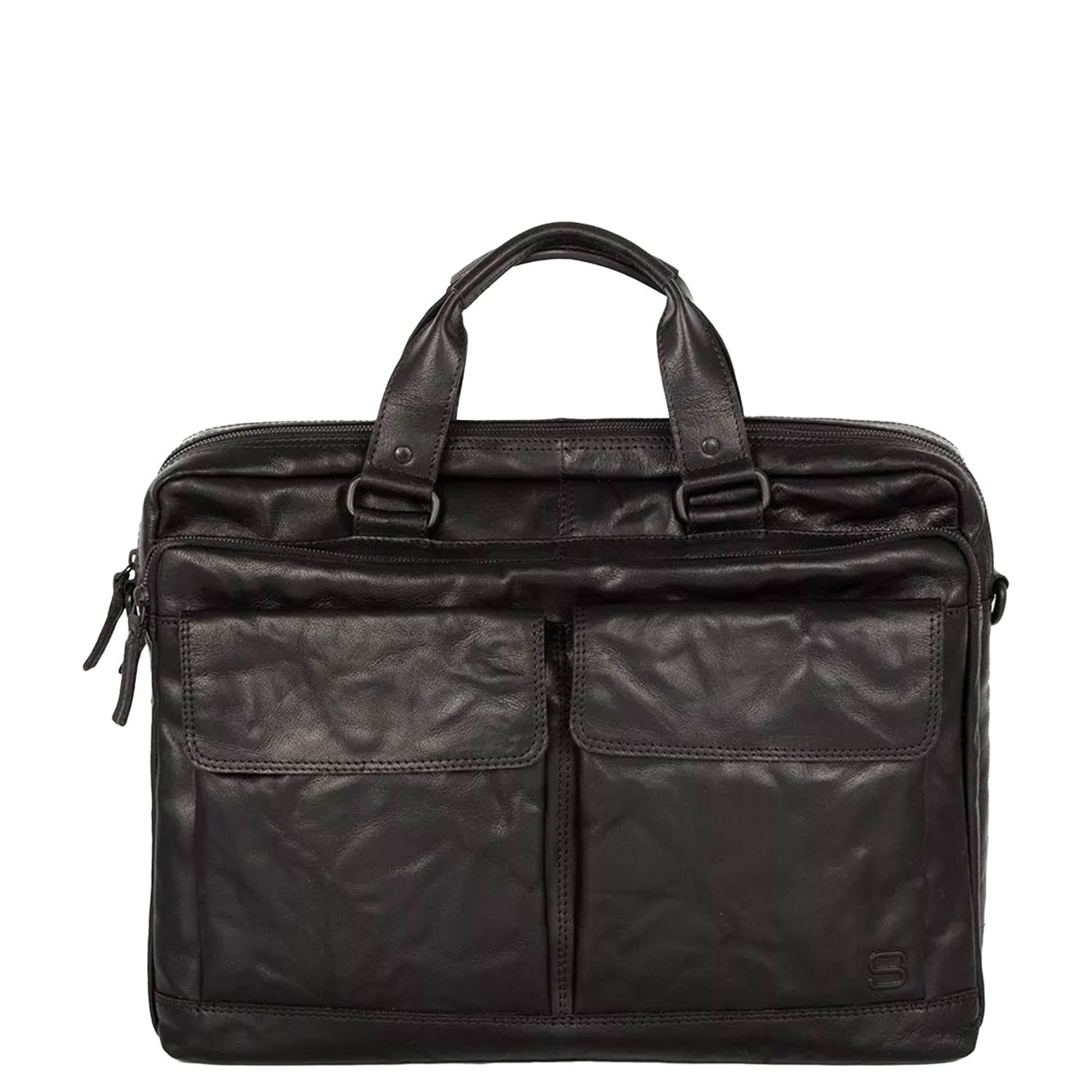 Spikes & Sparrow businesstas zwart