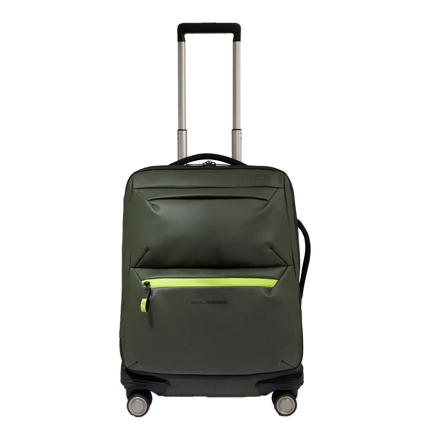 Piquadro C2OW Slim Cabin Spinner 55 verde zachte koffer