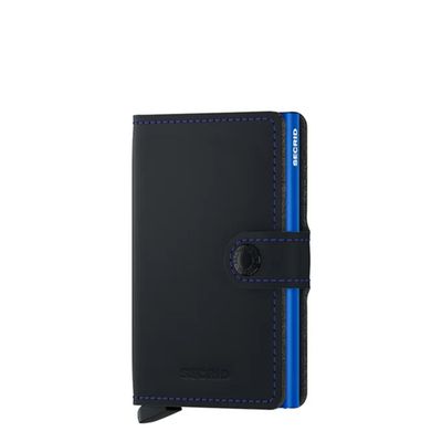 Secrid Miniwallet Portemonnee Matte black & blue