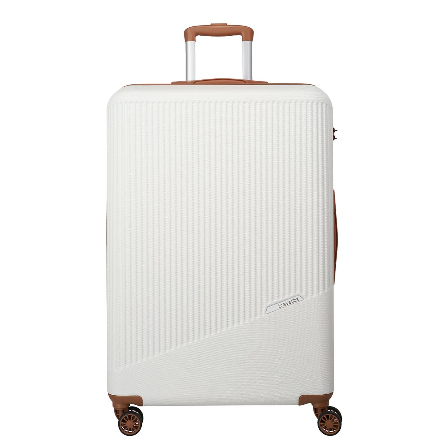 Travelite Bali 4 Wiel Trolley L white/cognac
