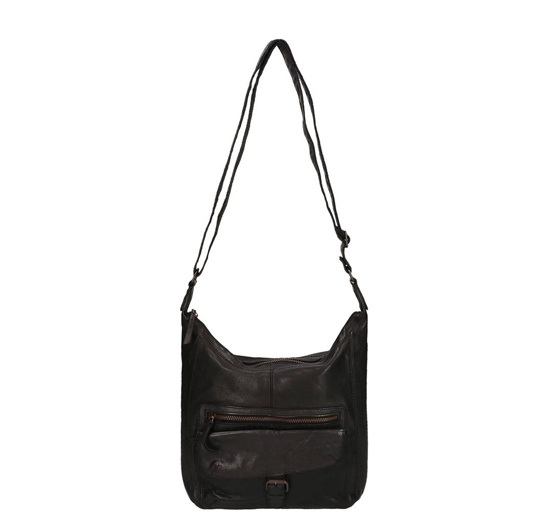 Bear Design Cow Lavato schoudertas zwart