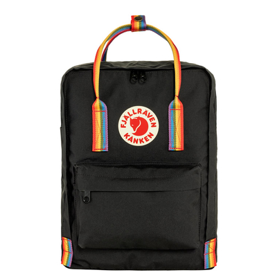 Fjallraven Kanken Rainbow black-rainbow pattern