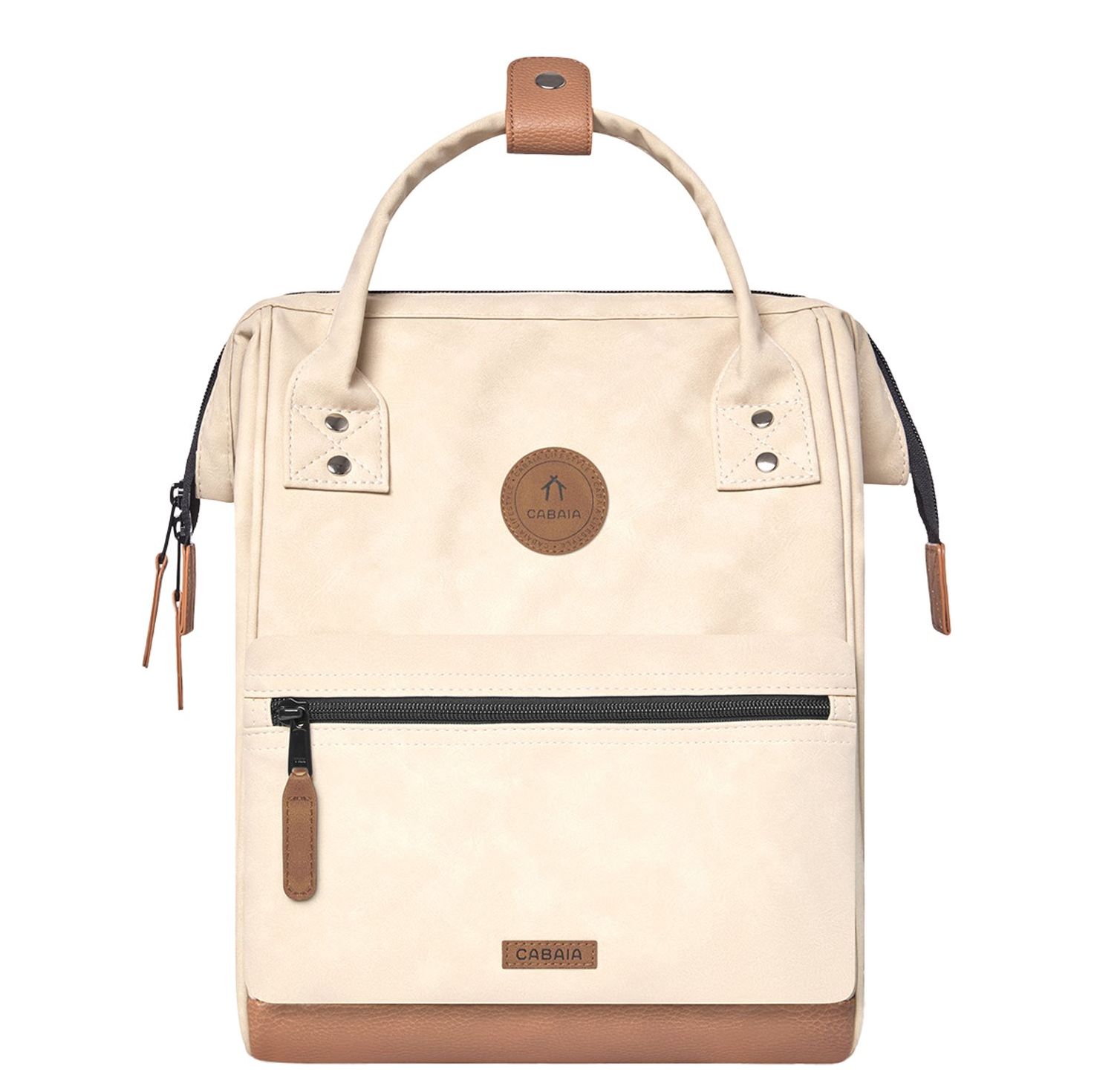 Cabaia Adventurer Laptop Rugzakken bruin en beige