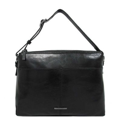 Claudio Ferrici Pelle Vecchia Shoulder Bag black