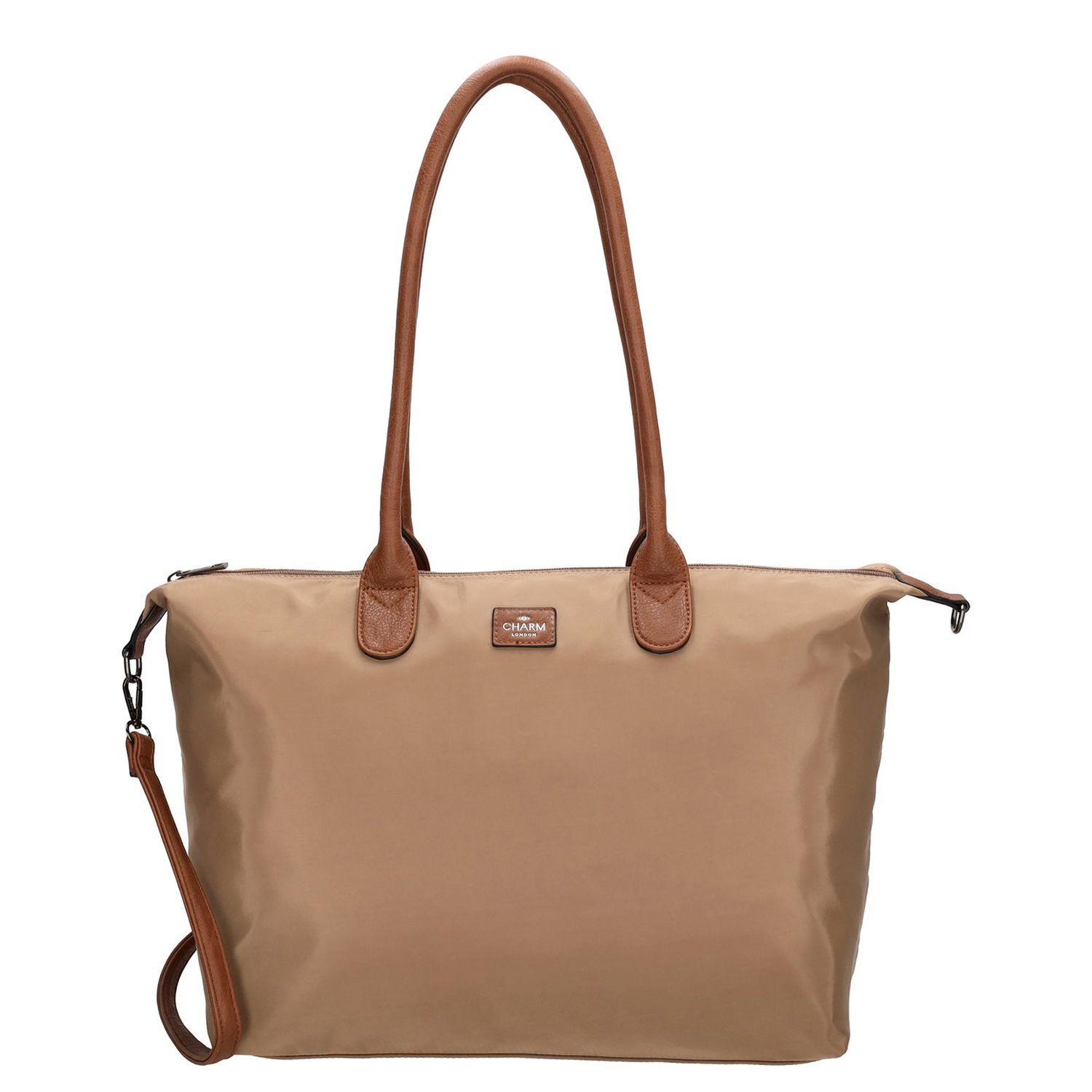 Charm London schoudertas grijs en taupe