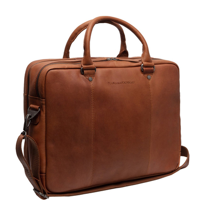The Chesterfield Brand Boston Laptoptas cognac