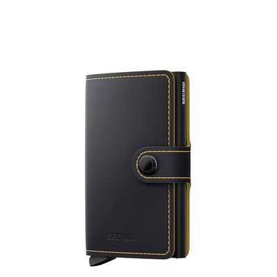 Secrid Miniwallet Matte black ochre