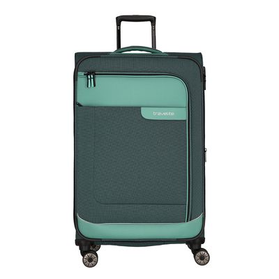 Travelite Viia 4 Wheel Trolley L Expandable green