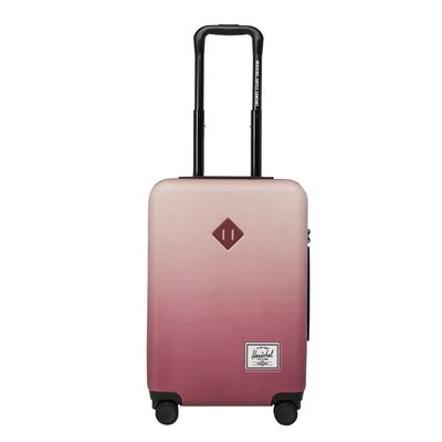 Herschel Supply Co. Heritage Hardshell Large CarryOn Luggage oxblood red gradient