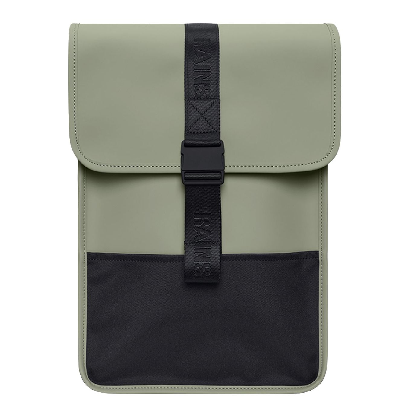 Rains Trail rugzak zwart en groen