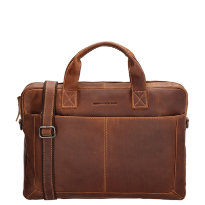 Hide & Stitches Japura Laptopbag cognac