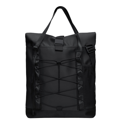 Rains Trail Rolltop Tote Bag black