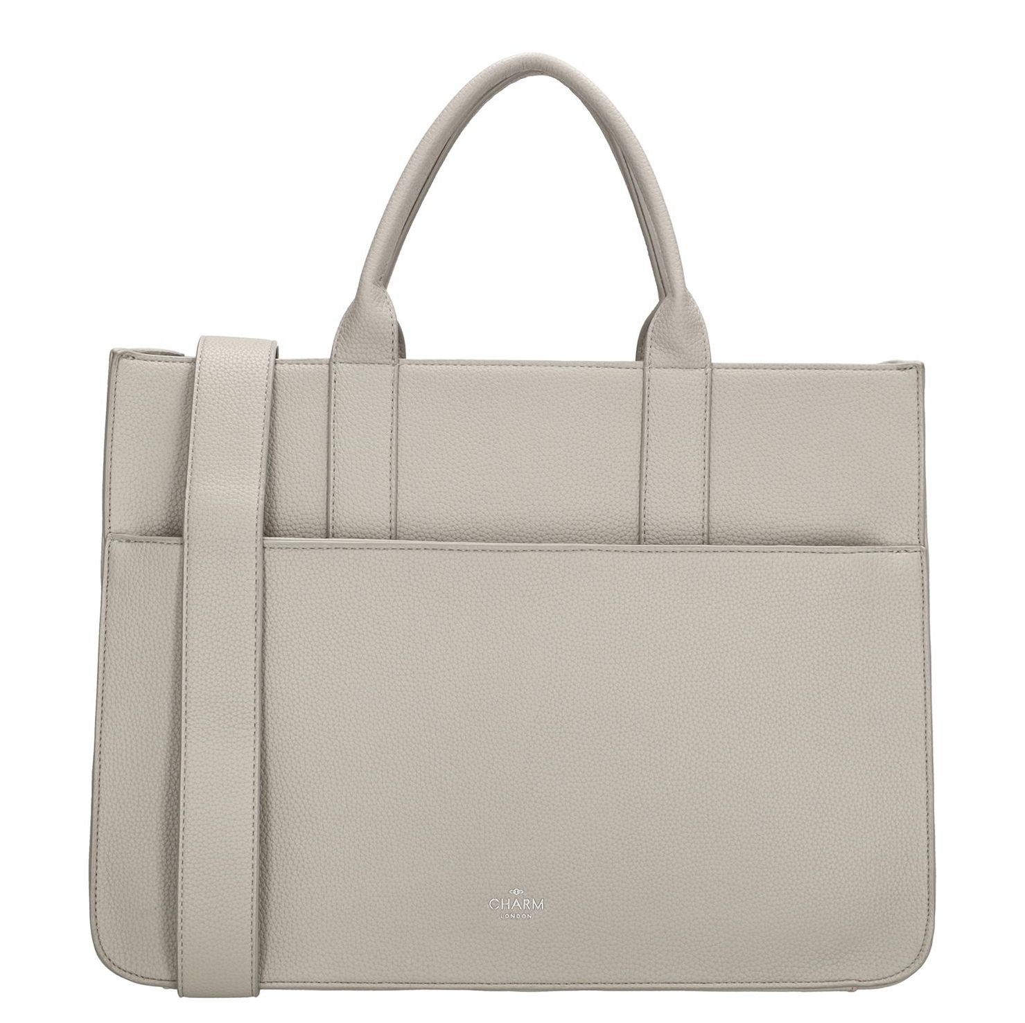 Charm London Princeton Laptopbag lightgrey handtas dames