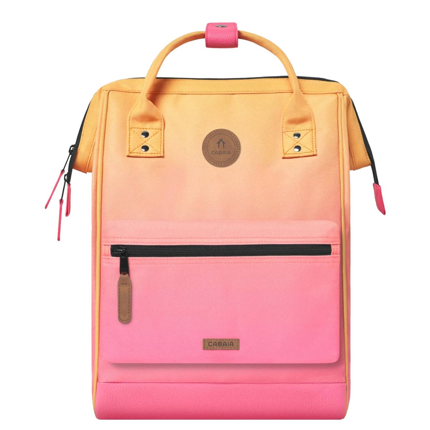 Cabaia Adventurer Laptop Rugzakken oranje en roze