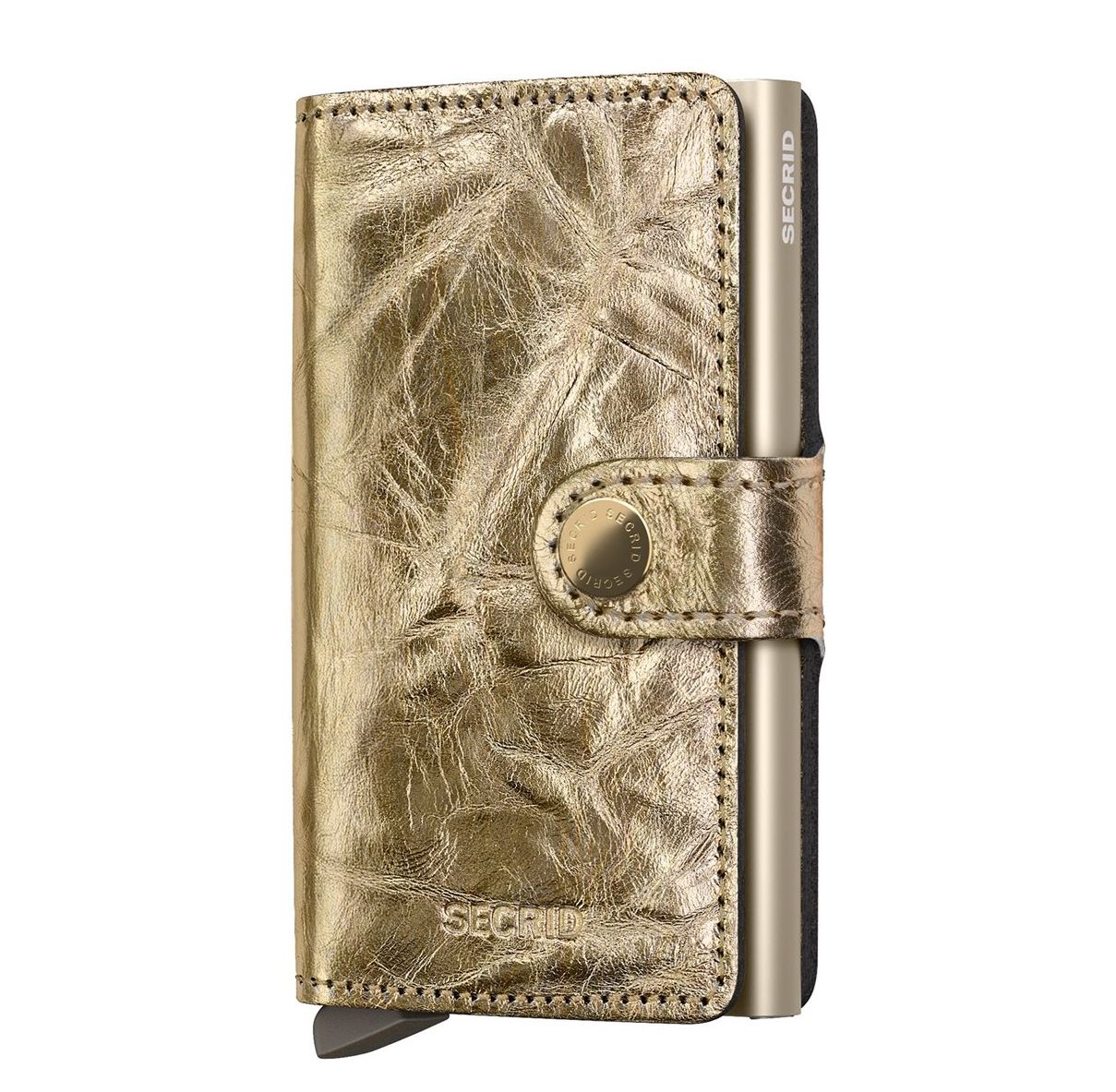 Secrid Mini Wallet portemonnee goud