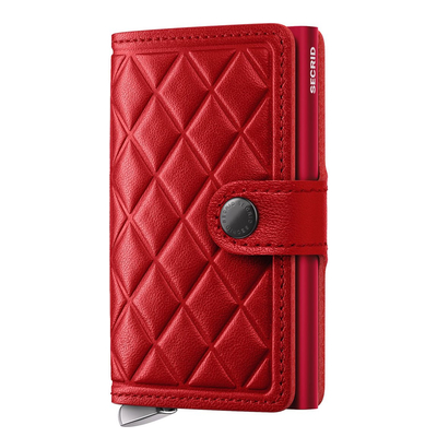 Secrid Miniwallet Emboss Diamond red