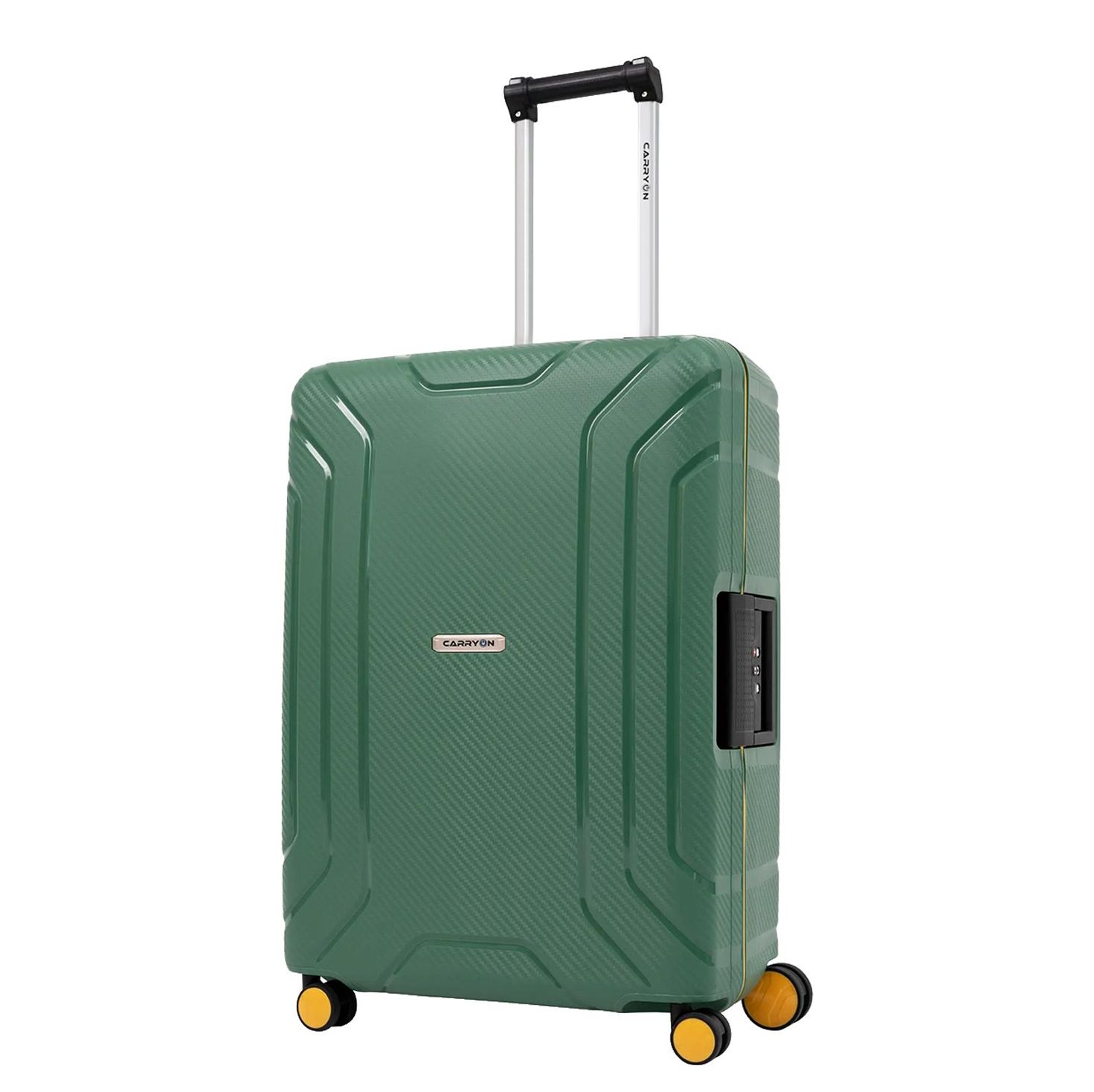 CarryOn Steward TSA Reiskoffer - 65cm Trolley met kliksloten - Dubbele wielen - Groen