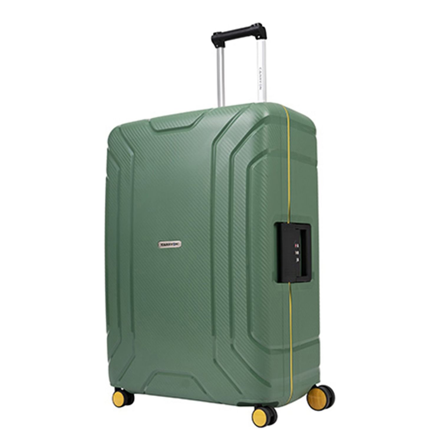 CarryOn Steward TSA Reiskoffer - 75cm Trolley met kliksloten - Dubbele wielen - Groen