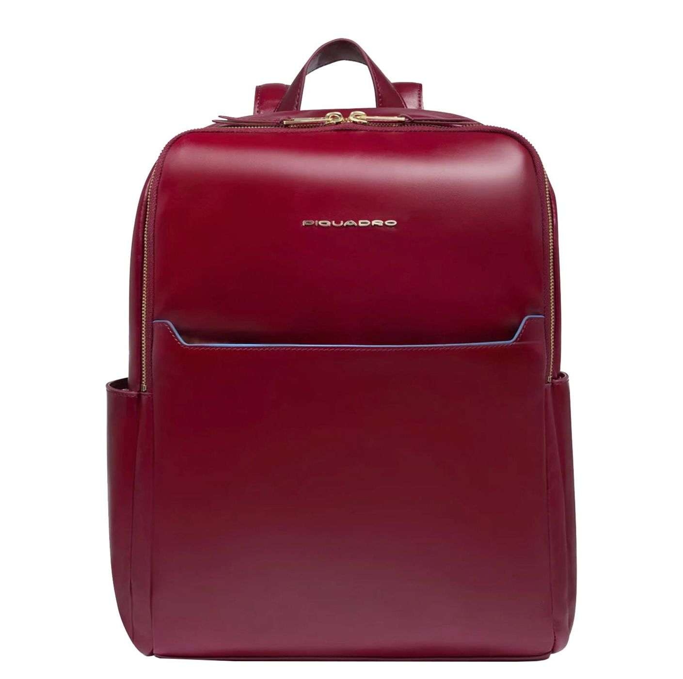 Piquadro Blue Square Laptop Rugzakken blauw en rood