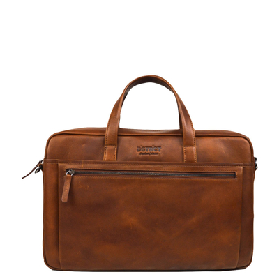 DSTRCT Premium Collection Laptopbag 15,6" cognac