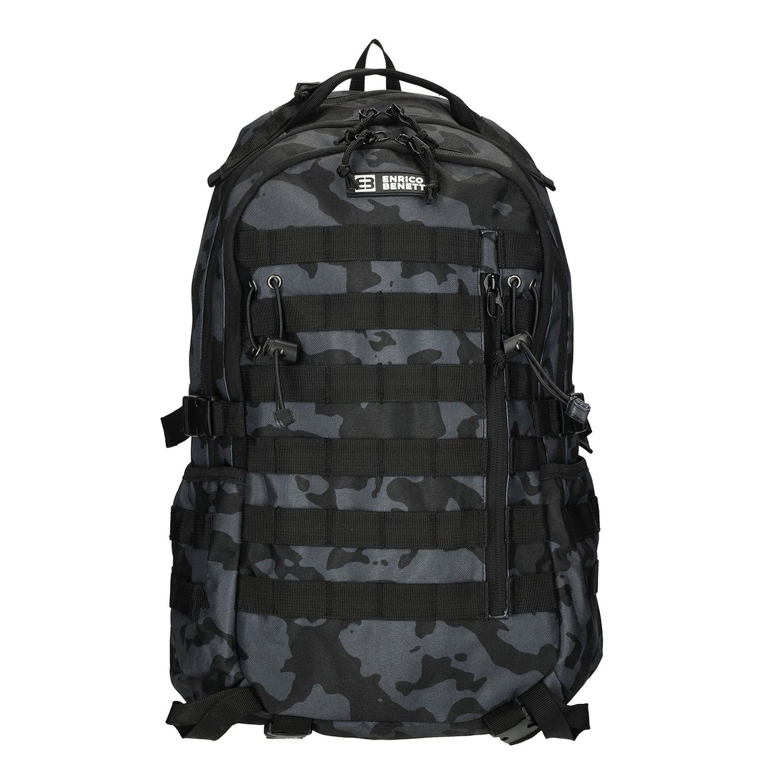 Enrico Benetti Laptop Rugzakken zwart en multicolor