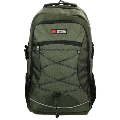 Enrico Benetti Yellow Stone 17'' Laptop Rugzak olijf