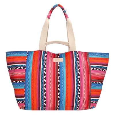 Zebra Trends Richelle Beachbag multi fuchsia