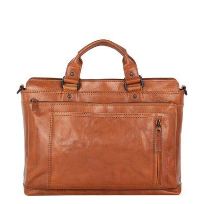 Spikes & Sparrow Bennie Business Bag brandy