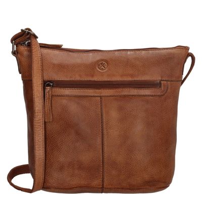 Hide & Stitches Paint Rock Shoulderbag cognac