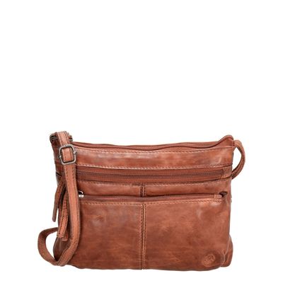 Hide & Stitches Paint Rock Shoulderbag cognac