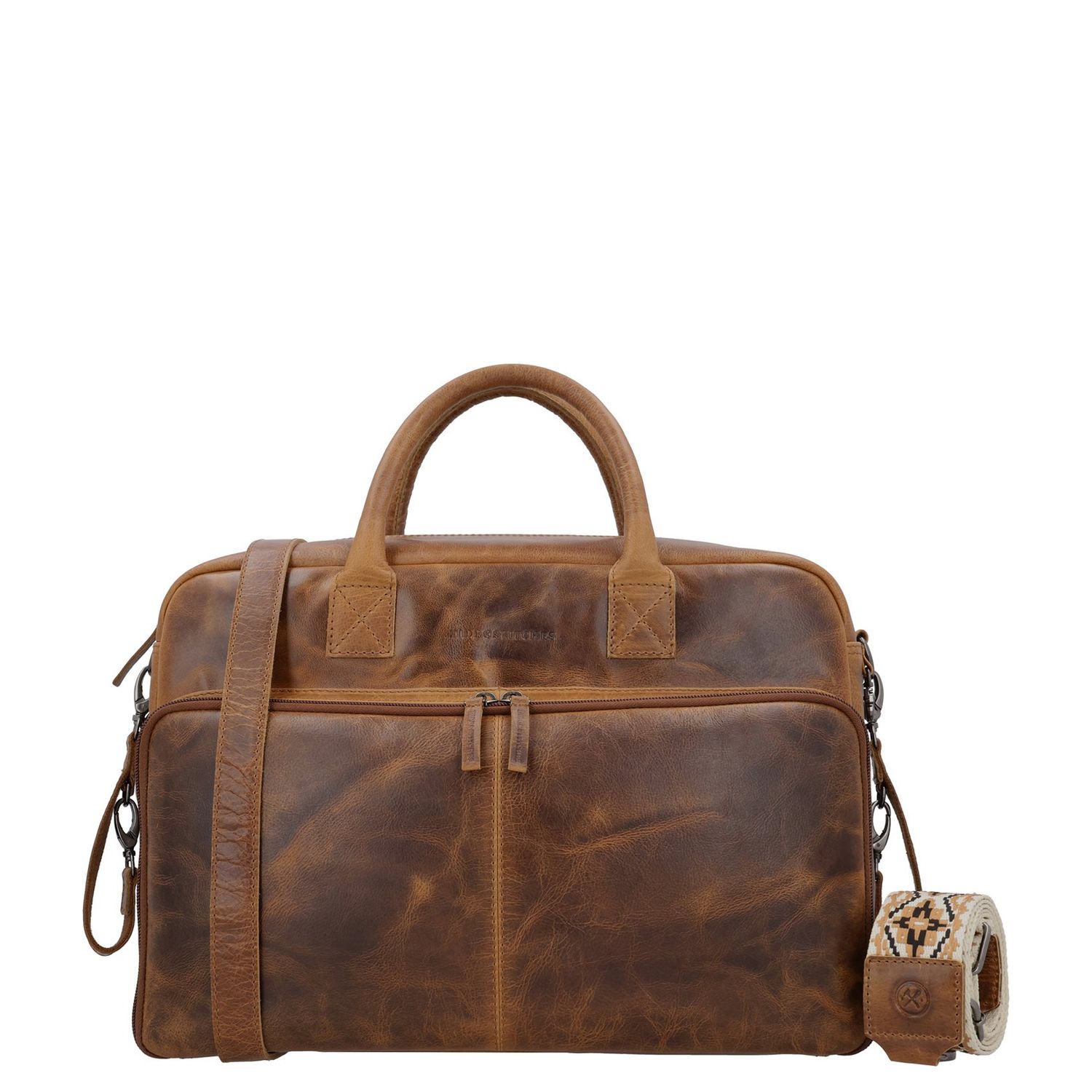 Hide Stitches luiertas bruin