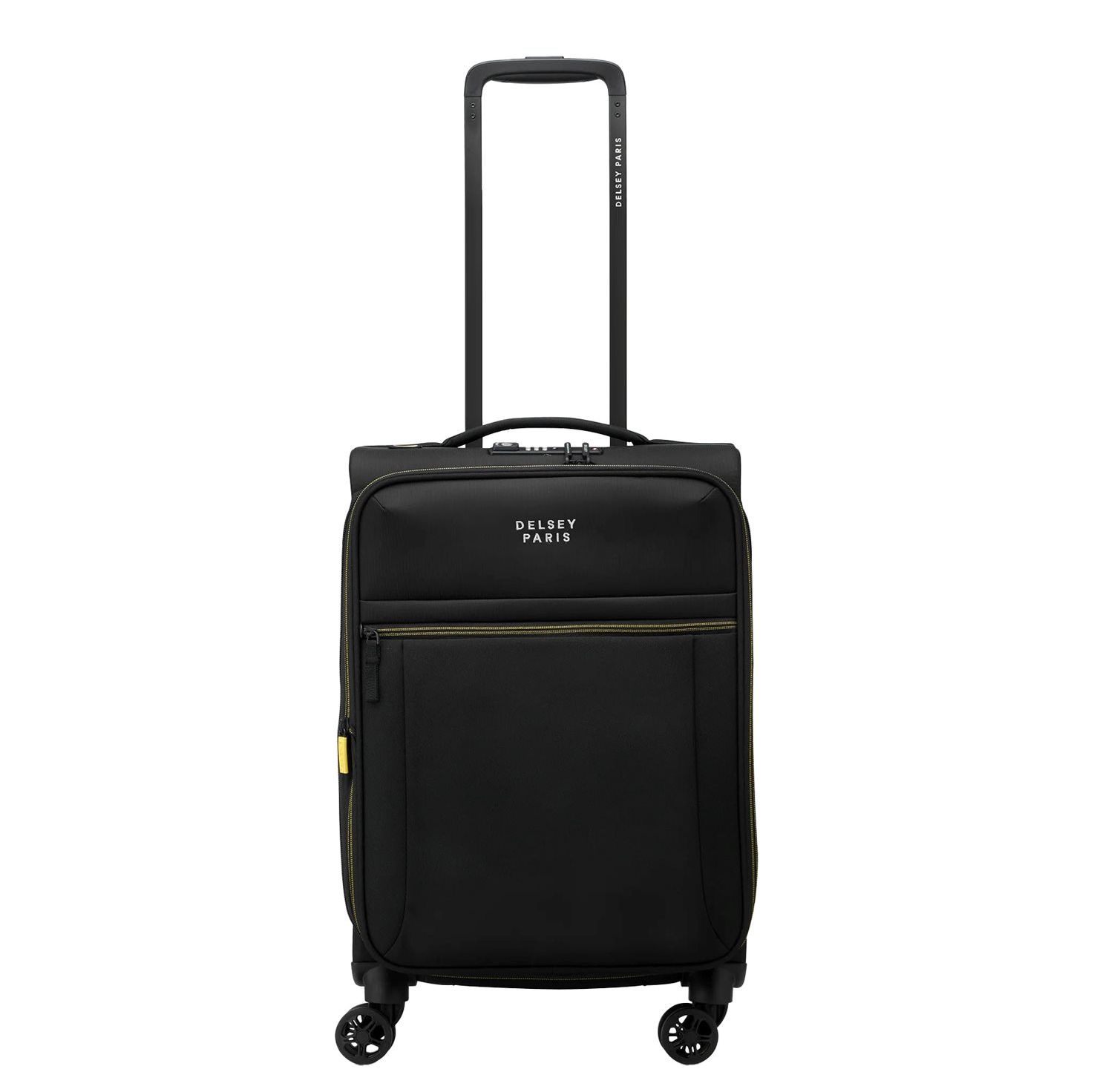 Delsey Brochant 3 Cabin Trolley 55 Expandable black handbagage koffer