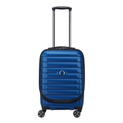 Delsey Shadow 5.0 Cabin Trolley Front Pocket 55 Expandable blue