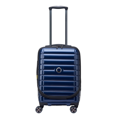 Delsey Shadow 5.0 Cabin Trolley Front Pocket 55 Expandable blue