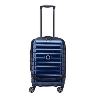 Delsey Shadow 5.0 Cabin Trolley Front Pocket 55 Expandable blue