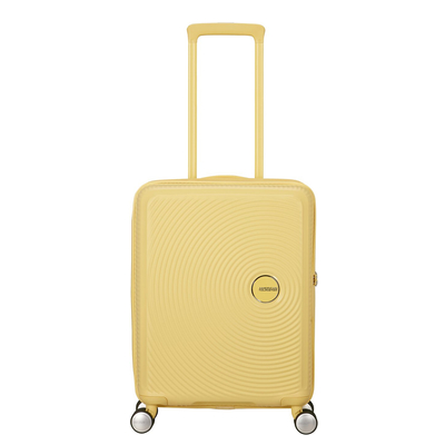 American Tourister Soundbox Spinner 55/20 TSA Expandable pastel yellow