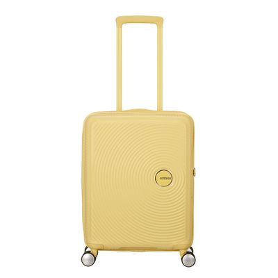 American Tourister Soundbox Spinner 55/20 TSA Expandable pastel yellow
