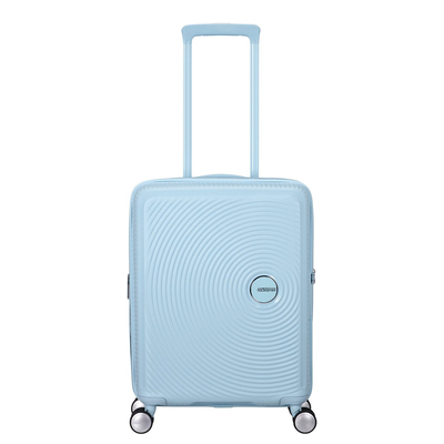 American Tourister Soundbox Spinner 55/20 TSA Expandable pastel blue