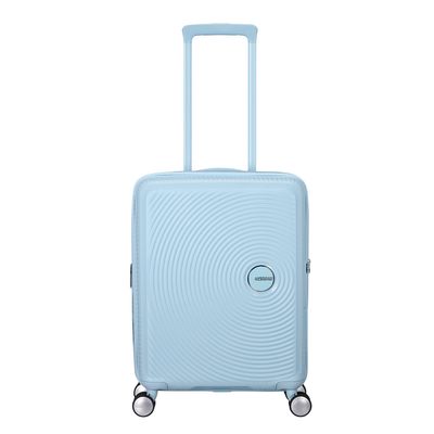American Tourister Soundbox Spinner 55/20 TSA Expandable pastel blue