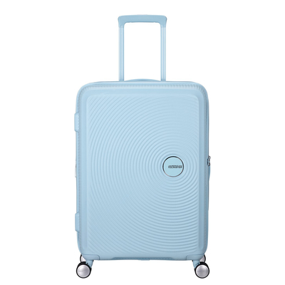 American Tourister Soundbox Spinner 67/24 TSA Expandable pastel blue