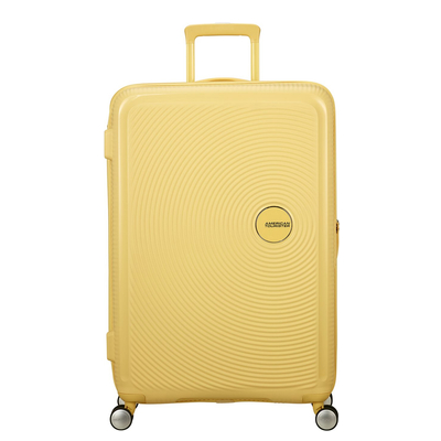 American Tourister Soundbox Spinner 77/28 TSA Expandable pastel yellow