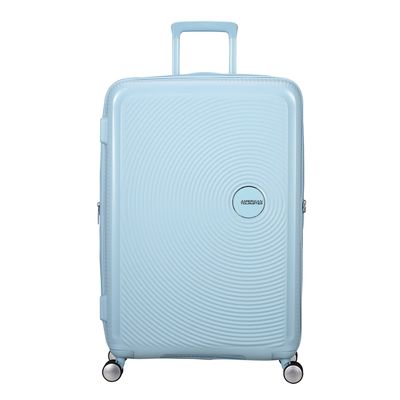 American Tourister Soundbox Spinner 77/28 TSA Expandable pastel blue