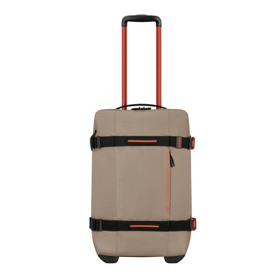 American Tourister Urban Track Wheeled Duffle S Coated beige/orange